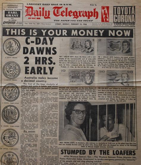 Years Ago Newspaper Headlines February The Australian Coin
