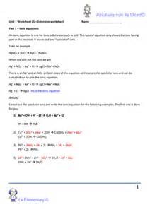 AQA unit 1 chemistry worksheet - balancing chemical equations and