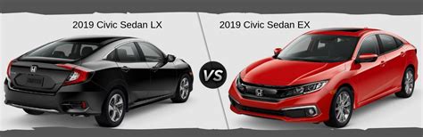 2019 Honda Civic Sedan Lx Vs 2019 Honda Civic Sedan Ex