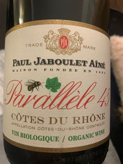 2020 Paul Jaboulet Aîné Côtes Du Rhône Blanc Parallèle 45 France