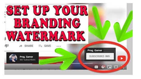How To Create Youtube Branding Watermark Youtube