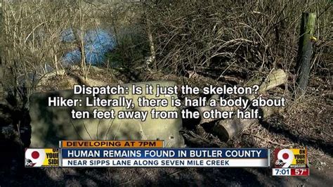 <br><br>from murderous rage to body snatching for medical dissection, we resurrect the buried. Human skeleton found along Butler County creek
