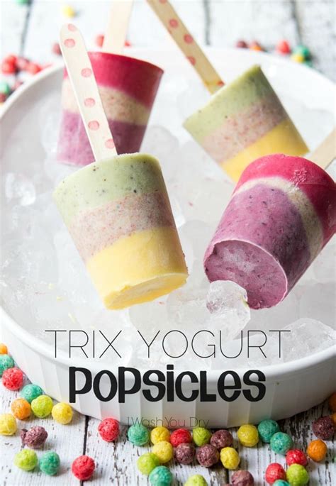 Trix Yogurt Popsicles I Wash You Dry