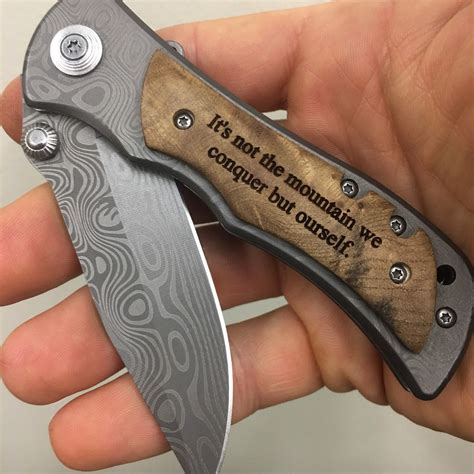 Monogram Knife Custom Engraved Hunting Knife Engraved Pocket Knives