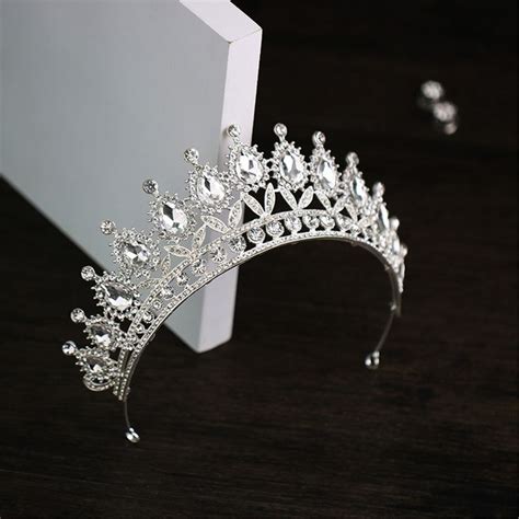 Stunning Silver Wedding Crown Bridal Crown Classic Style Etsy