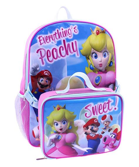 Look At This Mario And Princess Peach Backpack And Lunch Bag On Zulily