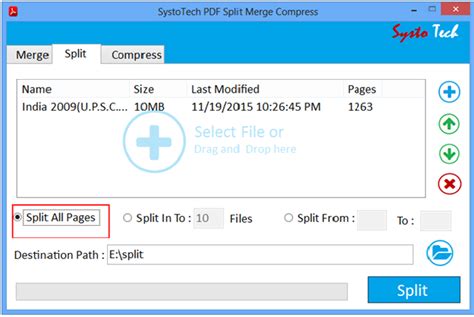 Split pdf online importing the file from the cloud or any device. SystoTech PDF Split and Merge- Product Review - Techie World