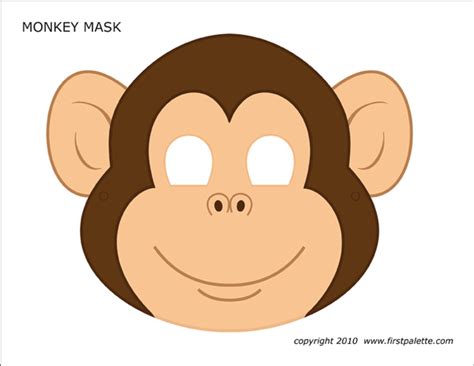 Monkey Mask Free Printable Templates And Coloring Pages