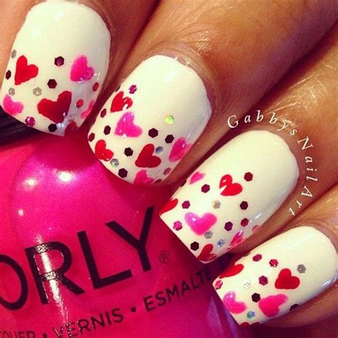 50 Valentines Day Nail Art Ideas Art And Design Valentines Nails