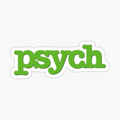 Psych Stickers For Sale Psych Psych Major Psych Tv