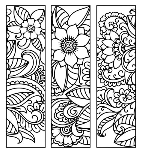 Free Printable Coloring Bookmarks