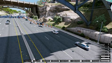 Los Santos Freeway Construction Road Works Gta5