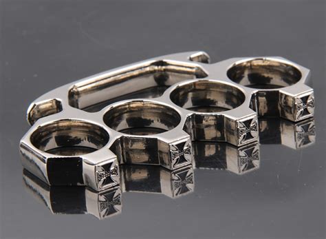 Shining Real Brass Knuckles Chrome Knuckle Dusters Powerful Street