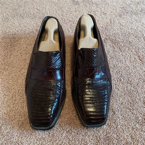 Stacy Adams Shoes Mens Stacy Adams Genuine Snakeskin Leather Shoes Poshmark