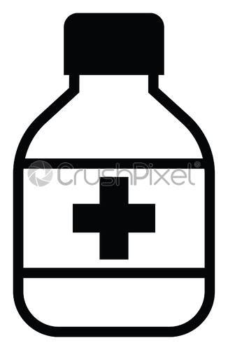 Rubbing Alcohol Illustration Vector On A White Background Stock