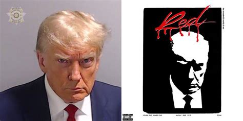 people are editing donald trump s mugshot onto famous album covers
