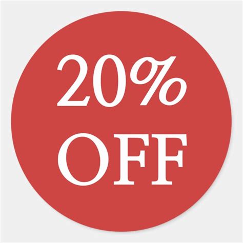 20 Off Sale Stickers Uk