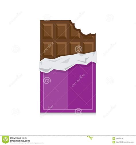 Icono De La Barra De Chocolate Ejemplo Del Vector Ilustración Del