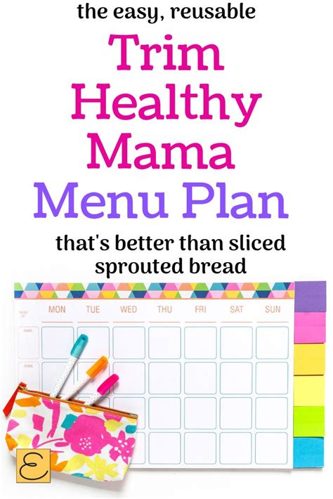 Easy Trim Healthy Mama Meal Plan To Keep You On Plan Trim Healthy
