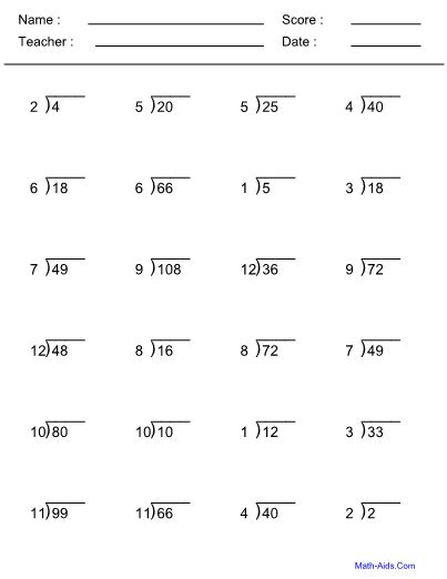 Free interactive exercises to practice online or download as pdf to print. Math-Aids