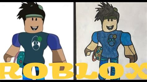 How To Draw Roblox Character Easy And Simple Youtube