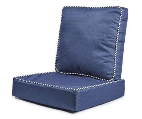 Broyhill Navy Blue Linen Deep Seat Outdoor Cushion Set Big Lots