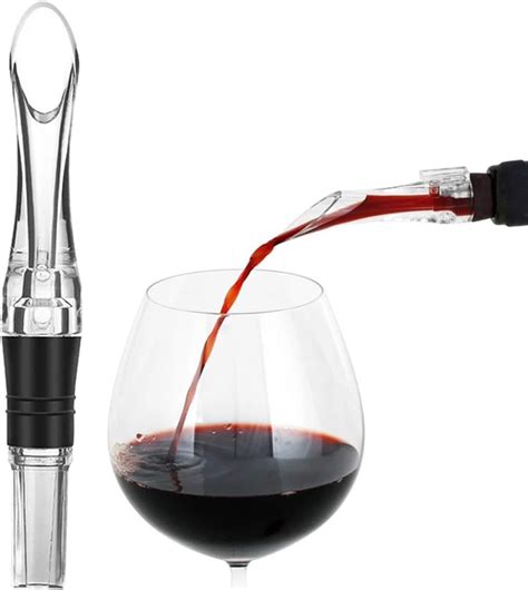Wine Aerator Pourer Premium Aerating Pourer And Decanter Spout Black Wine Stoppers
