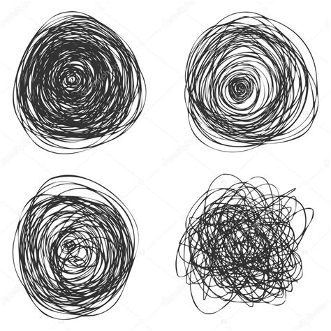 Vector Abstact Chaotic Round Sketch Stock Vector Image By ©nikiteev