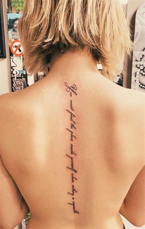 Spine Tattoo Spine Tattoos Spine Tattoos For Women Spine Tattoo Quotes