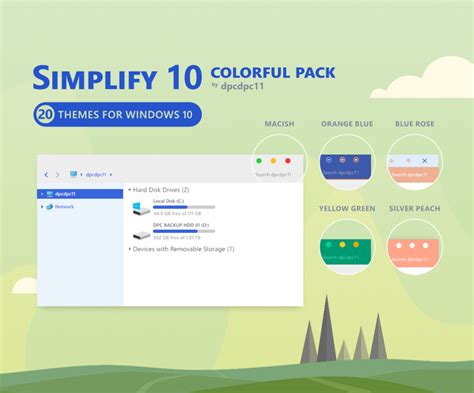 Simplify 10 Colorful Windows 10 Theme Pack 20 In 1 Windows 10