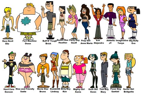 Total Drama Island Character Design Sketches Character Design