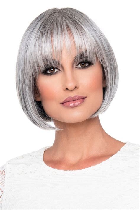 Envy Tandi In Medium Grey Main Short Bob Hairstyles Bobs Haircuts Wig Hairstyles Straight