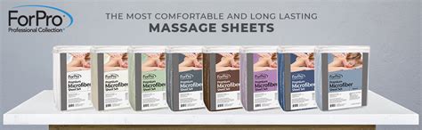 Forpro Premium Microfiber 3 Piece Massage Sheet Set Ultra Light Stain And Wrinkle