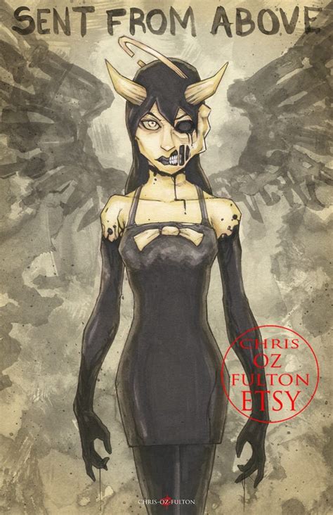 Bendy And The Ink Machine Alice Angel Poster Print By Chris Oz
