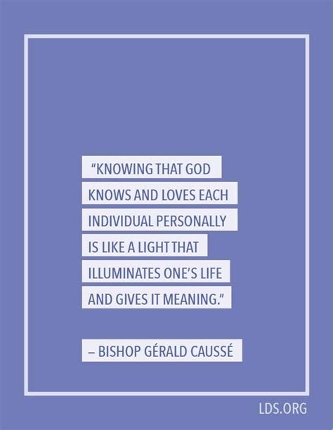 “knowing That God Knows And Loves Each Individual Personally Is Like A
