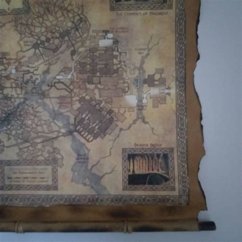 Moria Map Middle Earth Map Lotr Map Of Moria Lord Of The Etsy Ireland