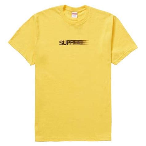 Supreme Supreme Motion Logo Tee Yellow Ss20 Grailed