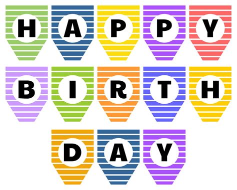 10 Best Happy Birthday Printable Banners Signs