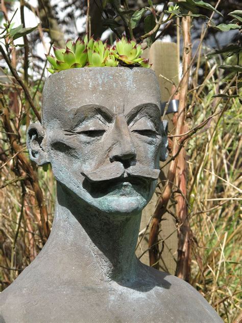 A shade gardener's best friend. Head Planter | Head planters, Face planters, Container plants