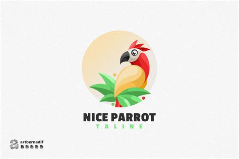Parrot Bird Mascot Logo Graphic By Artbernadif · Creative Fabrica