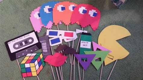80s Photo Booth Props 80s Theme Party 80s Birthday Parties Nerd Party