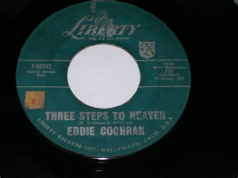 eddie cochran three steps to heaven 1960 us original 7 single パラダイス・レコード
