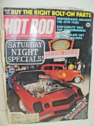 Hot Rod Magazine April 1982 Saturday Night Specials Don Garlits Sidewinder Ebay