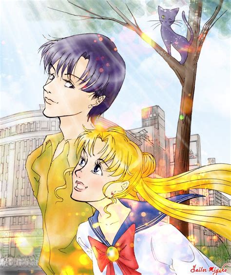 Usagi And Mamoru By Miyako Tyan On Deviantart Sailor Moon Usagi