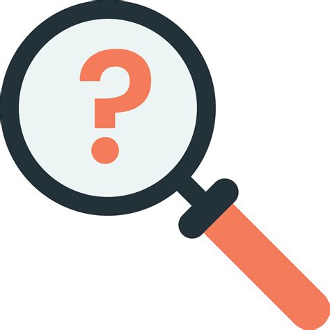 Magnifying Glass And Question Mark Illustration In Minimal Style Vector Art At Vecteezy