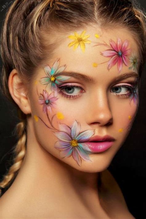 Beauty Lover Flower Makeup Face Paint Makeup Face Art Makeup