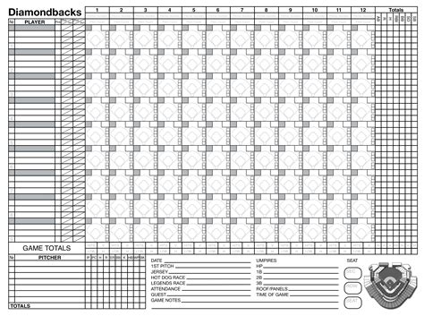 Baseball Scorebook Printable Customize And Print