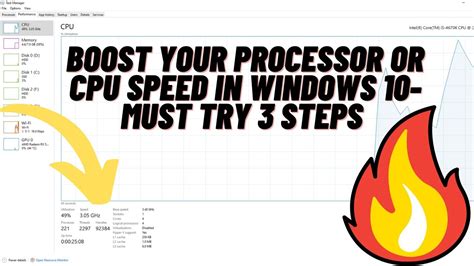 How To Boost Processor Or Cpu Speed In Windows 10 For Free 3 Tips
