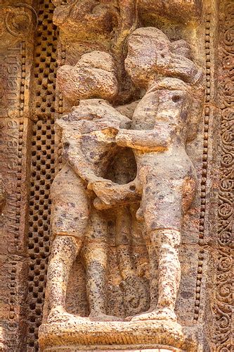 Hindu Erotic Sculpture Konark Sun Temple India