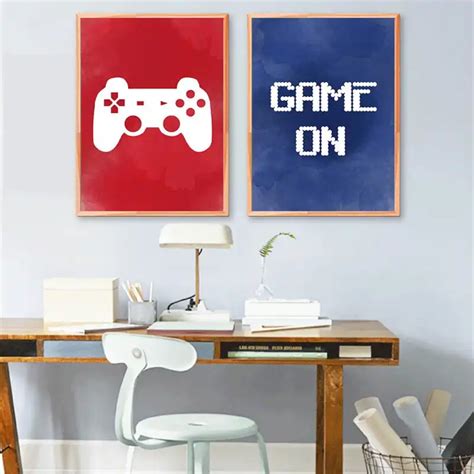 Video Game Wall Art Canvas Posters Prints Gaming Room Decor Video